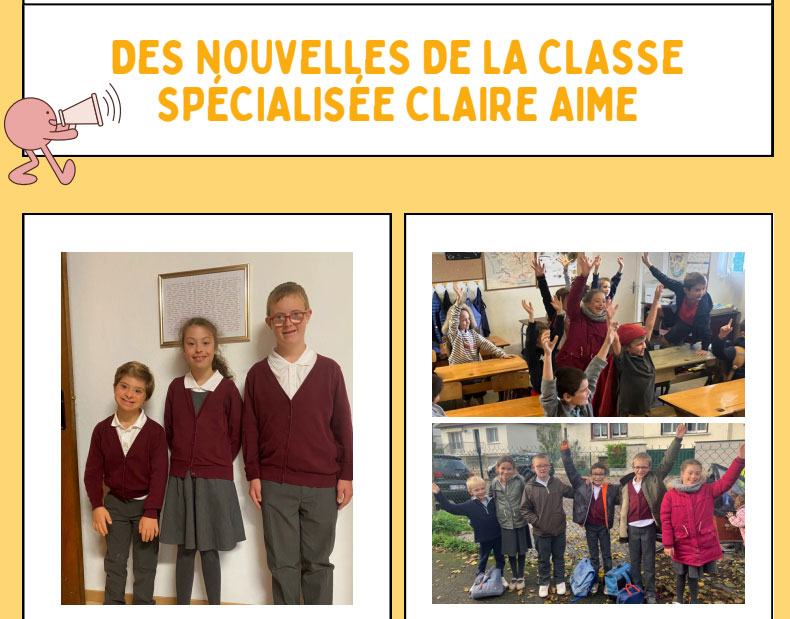 Des nouvelles de la classe Claire-Aime